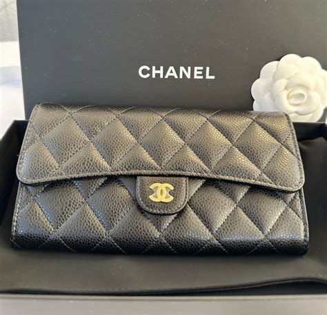 chanel long wallet|chanel women long wallets.